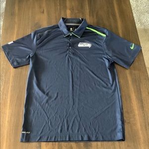 Seattle Seahawks Medium Nike Dri-Fit Polo